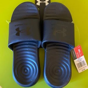 Men’s Black Under Armour Slides